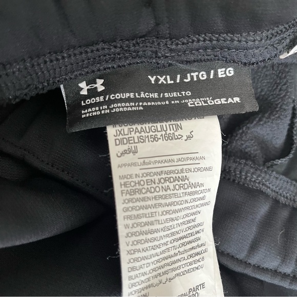 Girls Under Armour Sweatpants YXL - Picture 2 of 3